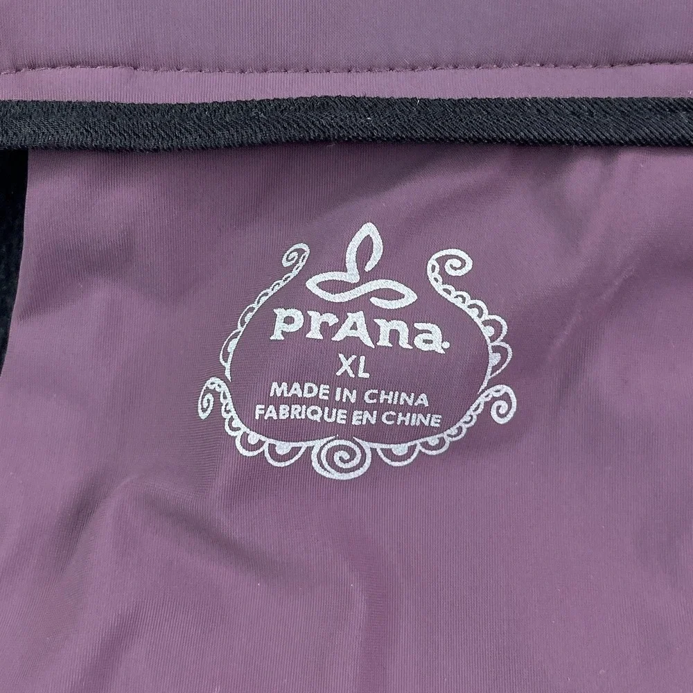 Prana Jacket Womens XL Purple Keva Softshell Full Zip Fleece Lined Coat Outdoors